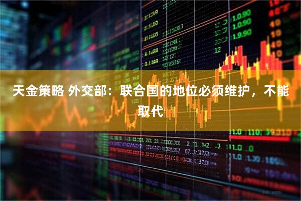 天金策略 外交部：联合国的地位必须维护，不能取代